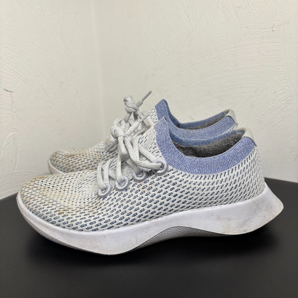 Allbirds Tree Dashers Women's Size (US8 UK5-5.5 EU38) White Blue‎ Running Shoes